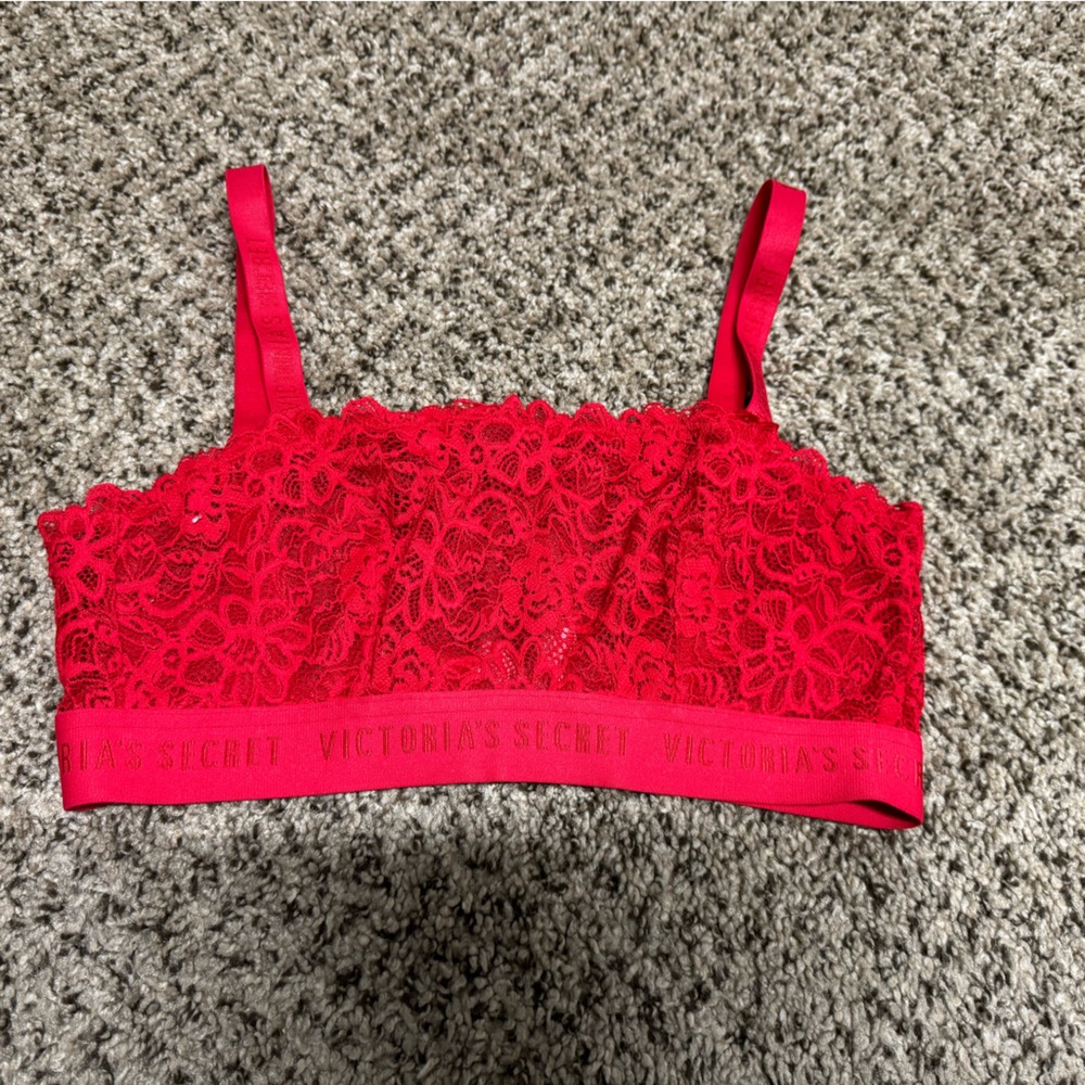Victoria’s Secret Red Unlined Bralette